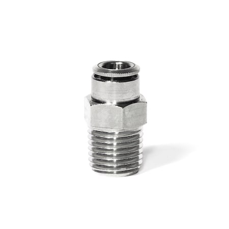 CAMOZZI Male Connector With Coated Threads, 5/32" OD X 1/8" NPT 6510 53-02